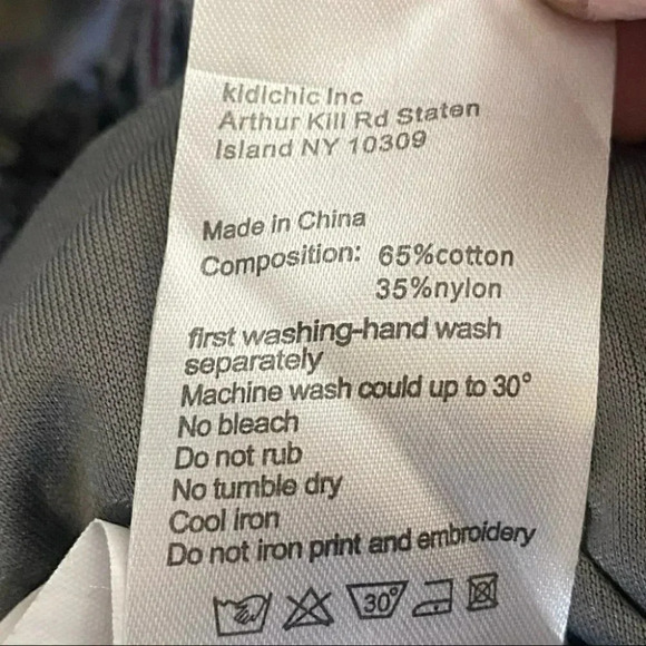 Melange Girl 14 gray + purple lace long sleeve dress with velvet strips‎ - Picture 8 of 8